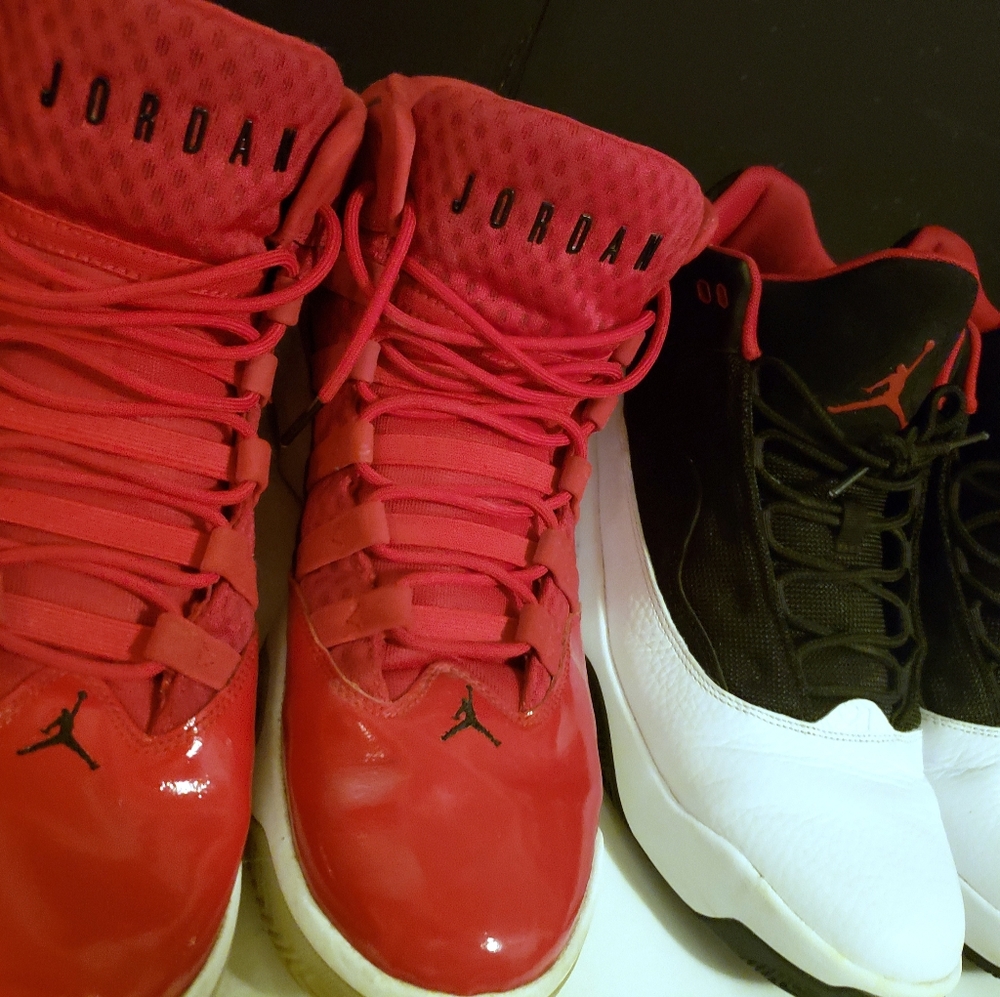 TWO PAIRS of MENS JORDANS sz 13
